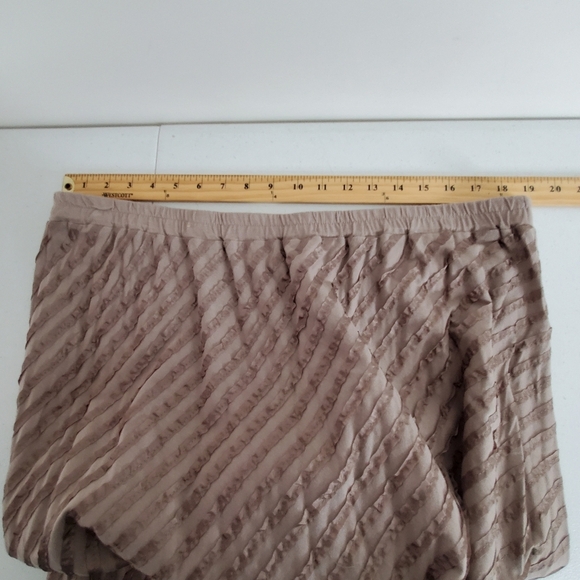 Soft Surroundings Textured Maxi Skirt Size 2X A-line Pull-on Boho Stretch Office - Picture 6 of 10